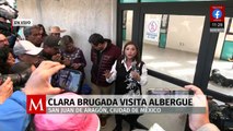 Clara Brugada visita albergue de animales Franciscano en San Juan de Aragón, CdMx