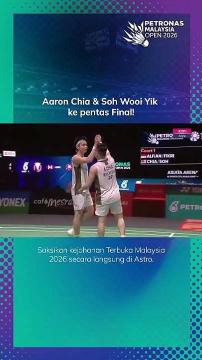 AARON CHIA & SOH WOOI YIK KE PENTAS AKHIR!