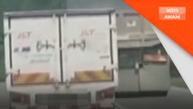Polis kesan pemandu lori bahaya di Kota Tinggi