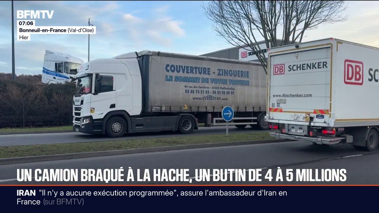 Deux poids lourds braqués par des personnes armées de haches, le préjudice estimé entre 4 et 5 millions d'euros