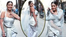 Slayyy: Poonam Pandey Ka Apsara Avatar! Shiny Silver Shimmery Look! | Spotted