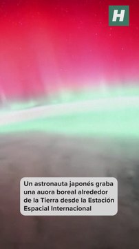 Un astronauta japonés graba una aurora boreal alrededor del planeta tierra desde la Estación Espacial Internacional