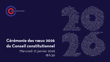 Cérémonie des vœux 2026 du Conseil constitutionnel :  discours du Président Richard Ferrand