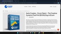 (Courseslibrary.com)Karlo Craetes - The Creative Systems That Print $100K/Day - Ecom Talent