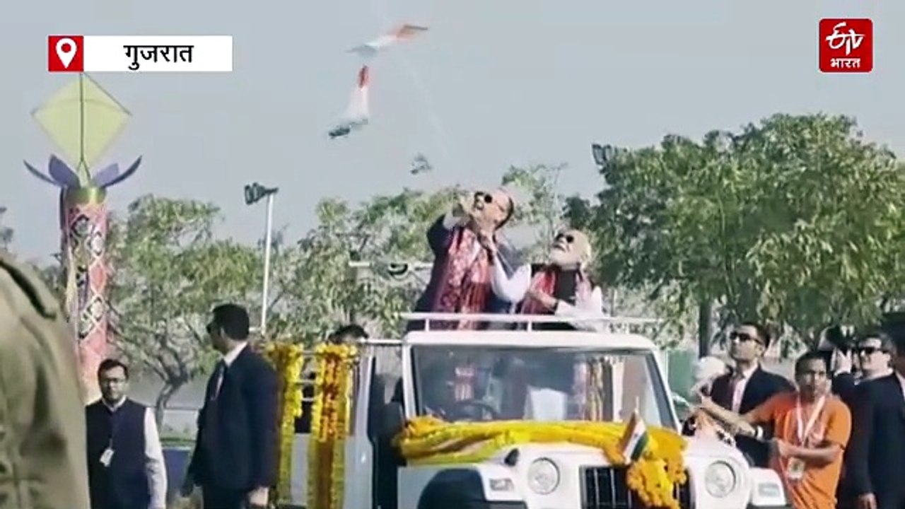 मकर संक्रांति पर रंग-बिरंगे पतंगों से सजा आसमान, दान-पुण्य का दौर, गुजरात में छाई राजस्थान के कादिर की पतंग