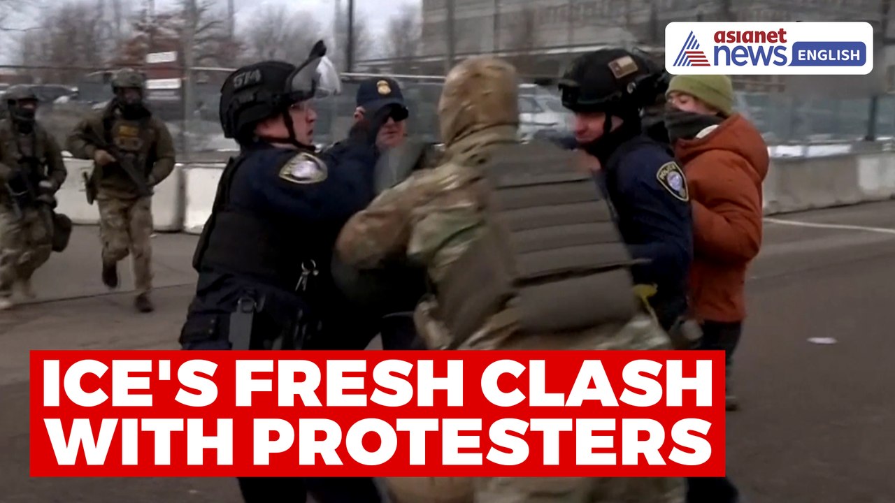Caught on Cam: ICE Agents Clash With Protesters in St. Paul, Woman Arrested