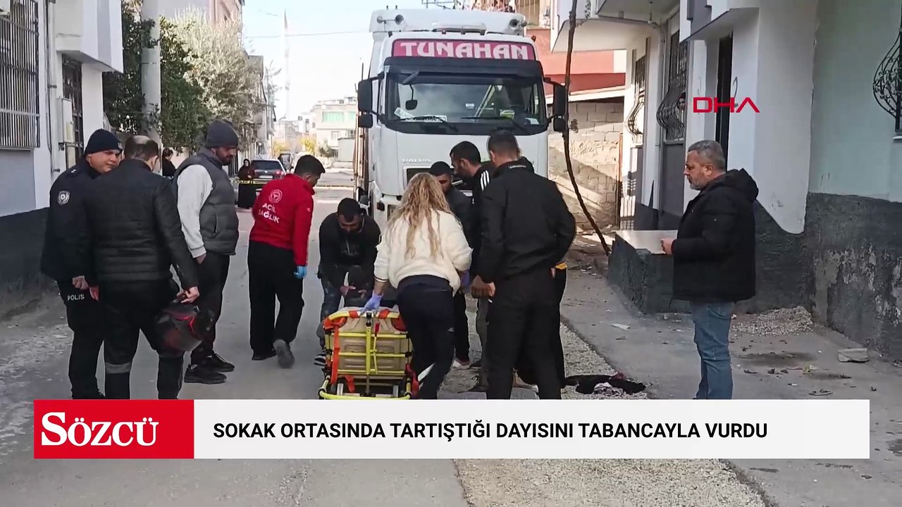 Sokak ortasında tartıştığı dayısını tabancayla vurdu