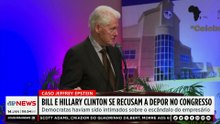 Caso Epstein: Bill e Hillary Clinton se recusam a depor no Congresso dos EUA