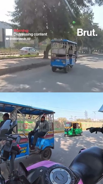 Biker confronts man for making obscene gestures: