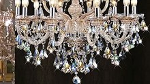“Modern crystal chandelier for elegant homes. Small change, big beauty.”