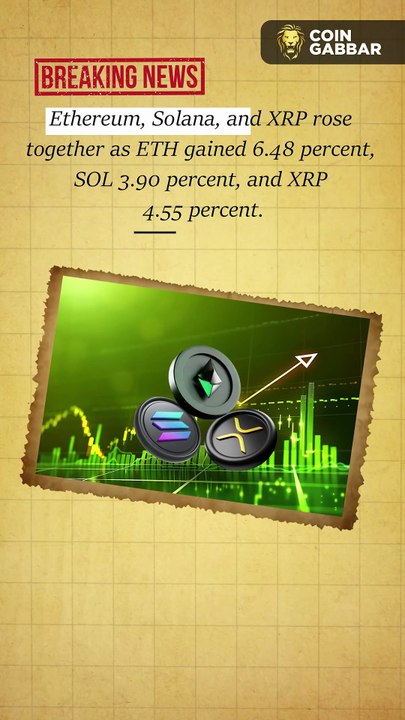 Altcoin Rally Gains Traction as Ethereum, Solana & XRP Lead 📈