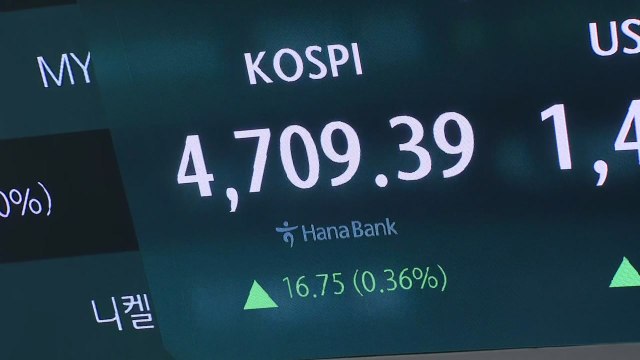 코스피 사상 첫 4,720선...9일 연속 최고치 경신 / YTN