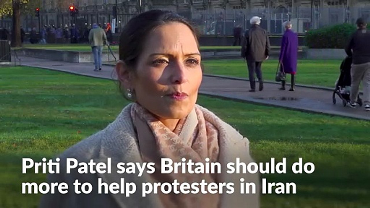 Priti Patel says Britain should be doing more to help protesters in Iran