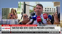 Tarcísio não deve ceder a pressões e palanque com Flávio é esperado apenas durante a campanha