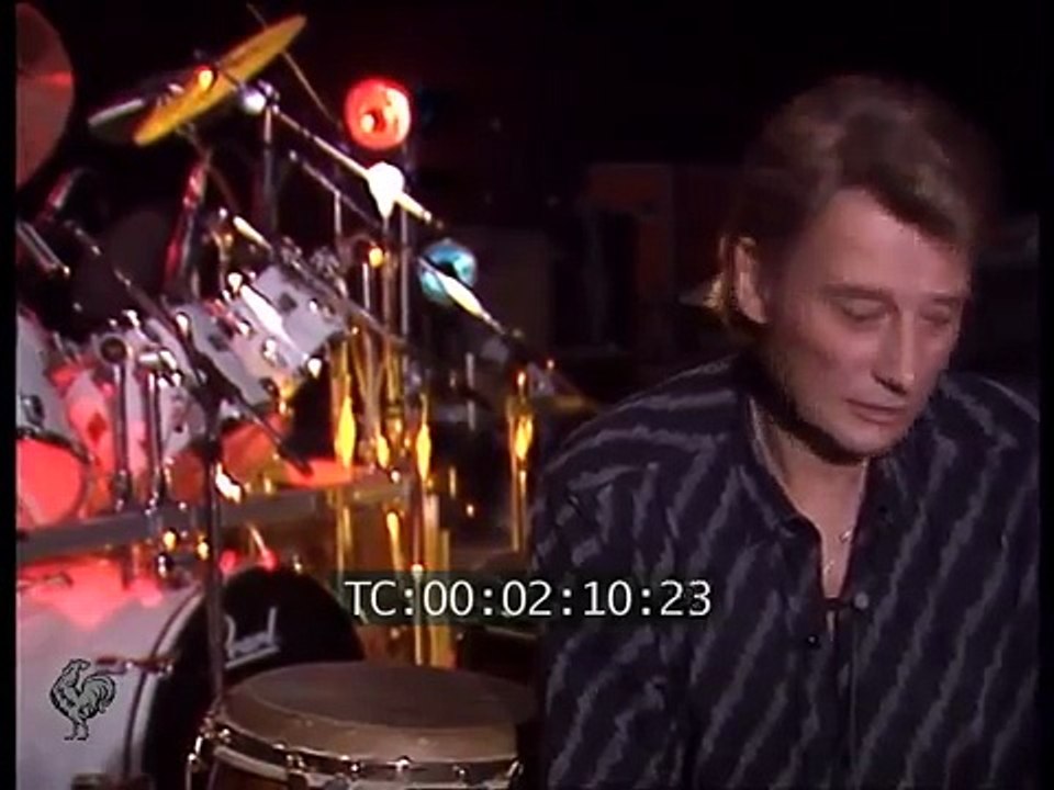 1987 – Johnny Hallyday – Septembre : Interview pendant les répétitions à Bercy