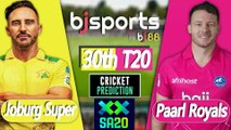 SA20 2025-26 | Paarl Royals vs Joburg Super Kings 30th T20 Match Preview |