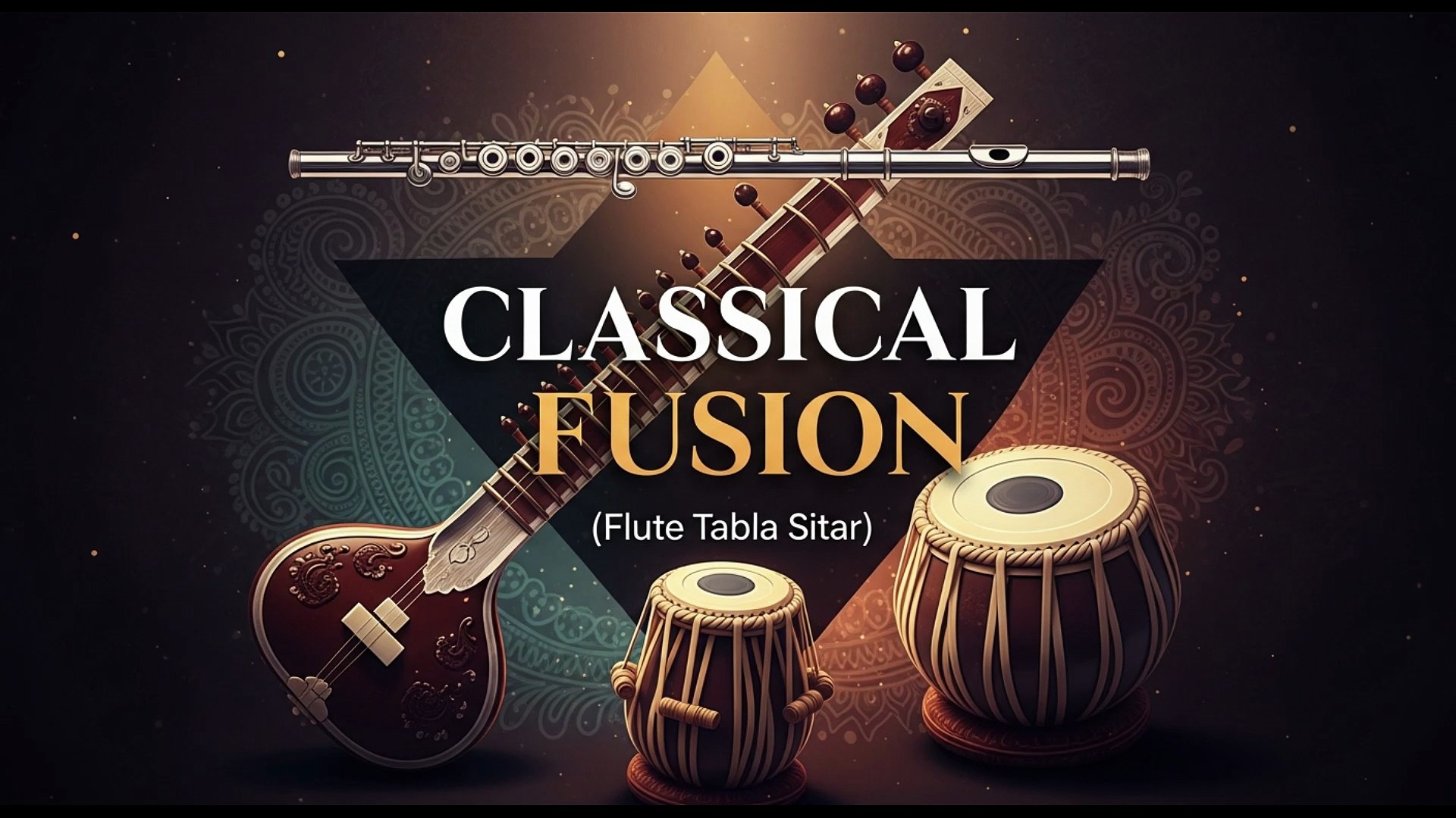 ⁣Indian Music Fusion | Fusion Music Instrumental | Tabla Flute Veena | yoga study finance