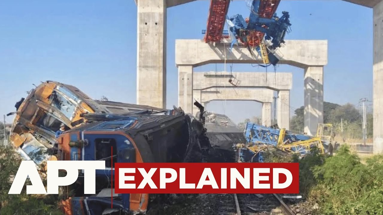 Deadly Thailand Rail Accident: Construction Crane Hits Moving Train, Fire Breaks Out, 22 Killed