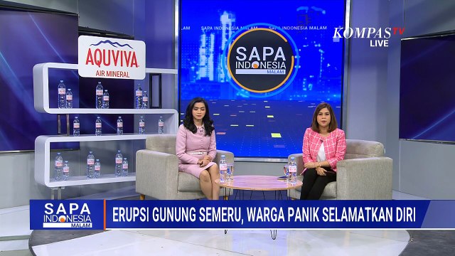 Detik-Detik Gunung Semeru Erupsi, Awan Panas Meluncur 5 Kilometer ke Arah Besuk Kobokan | SAPA MALAM