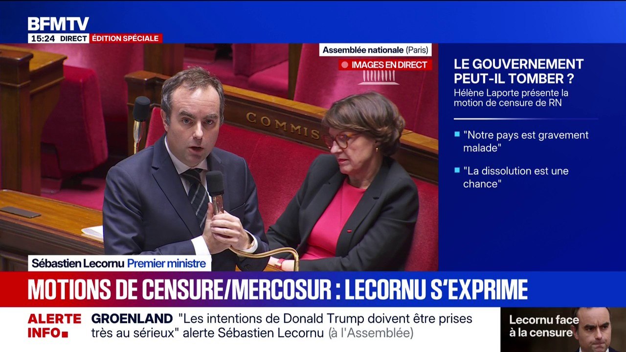 Sébastien Lecornu: "Se comporter comme si la France soutenait l'accord avec le Mercosur alors qu'elle s'y oppose repose tout simplement sur un mensonge"