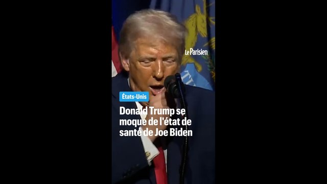 Donald Trump se moque de l'état de santé de Joe Biden