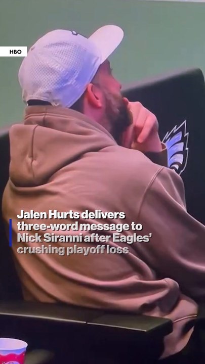 Jalen Hurts delivers three-word message to Nick Sirianni after Eagles’ crushing playoff loss