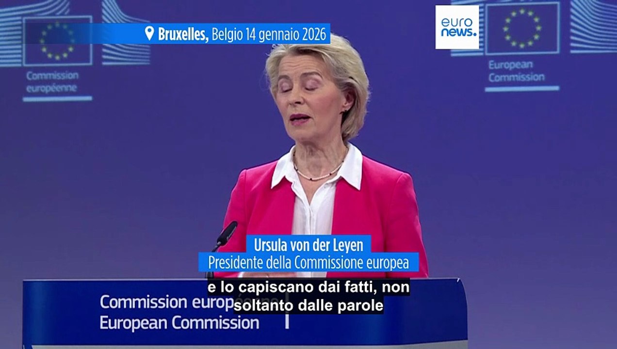 Unione europea, la presidente della Commissione von der Leyen: la Groenlandia "può contare su di noi"