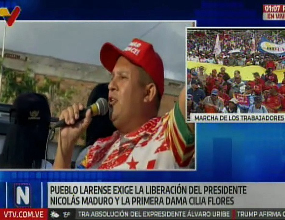 Lara | Pueblo exige al imperio estadounidense la liberación del Pdte. Maduro y Cilia Flores