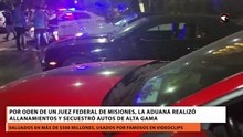 Por orden de un juez federal de Misiones, la Aduana allanó y secuestró autos de alta gama