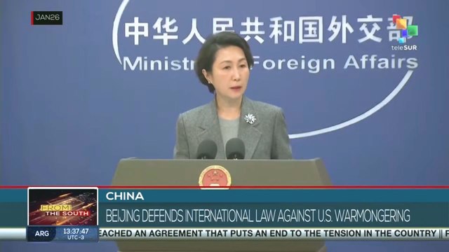 Beijing defends international law against U.S. warmongering