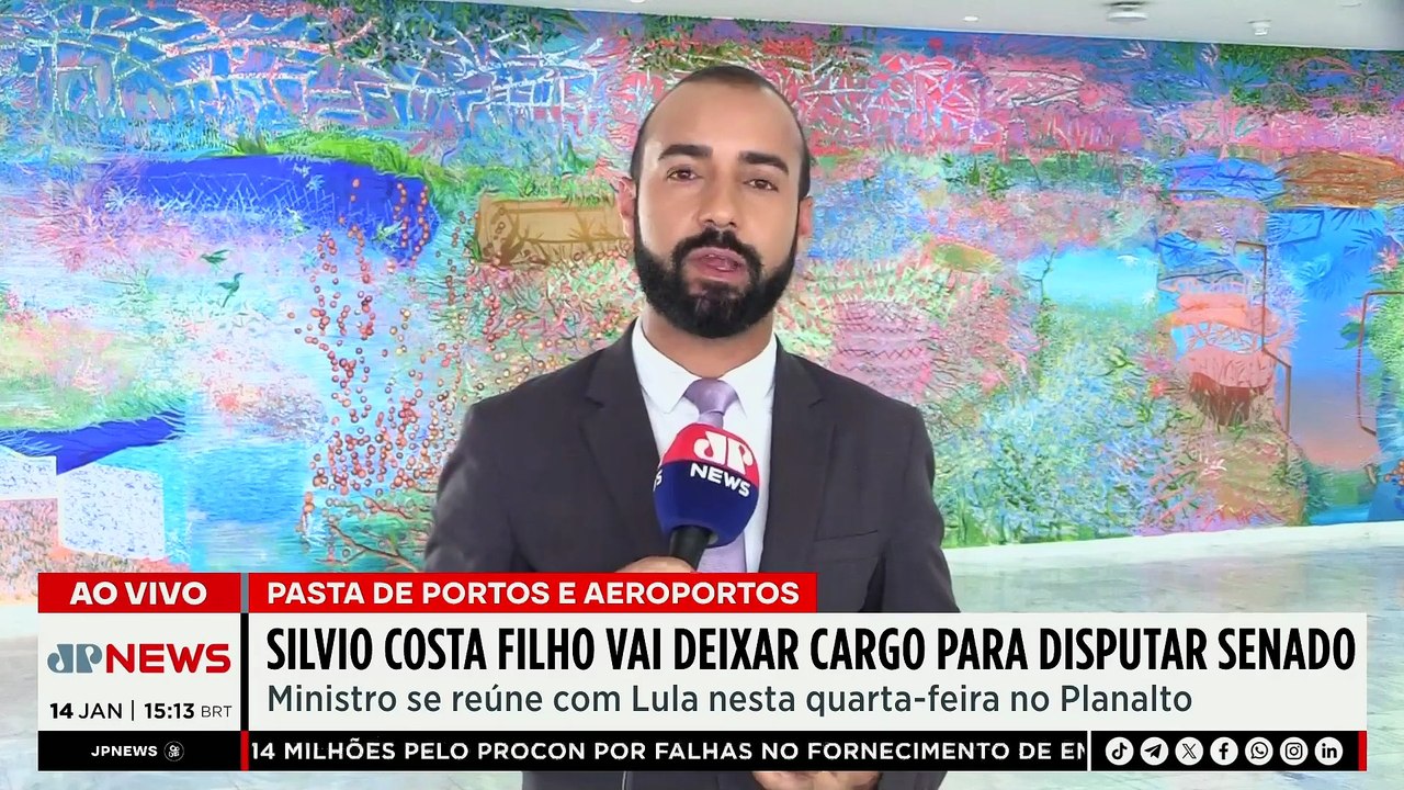 Silvio Costa Filho vai deixar pasta de Portos e Aeroportos para disputar Senado em 2026 | TEMPO REAL