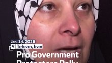 Pro Government Protesters Rally Outside UK Embassy Tehran