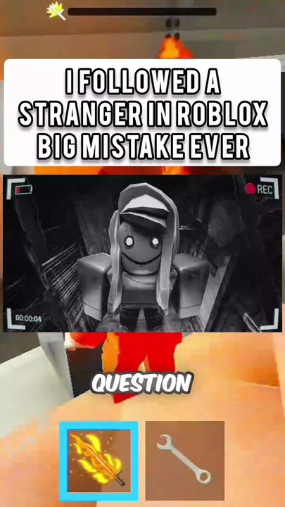 I FOLLOWED A STRANGER IN ROBLOX BIG MISTAKE EVER