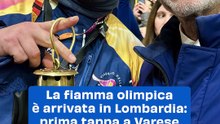 La fiamma olimpica è arrivata in Lombardia: prima tappa a Varese