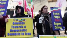 Iran, la manifestazione contro il regime di Teheran a Londra