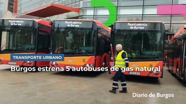Burgos estrena cinco autobuses urbanos de gas natural