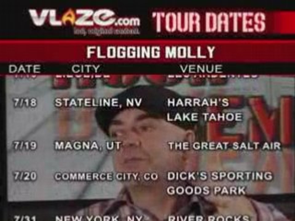 Flogging Molly July Tour Dates