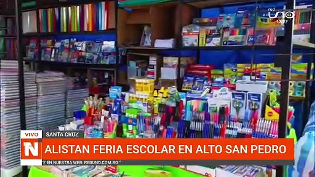 ALISTAN FERIA ESCOLAR EN EL ALTO SAN PEDRO EN SANTA CRUZ