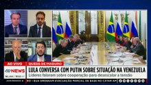 Lula conversa com Putin sobre crise na Venezuela após ataque dos EUA
