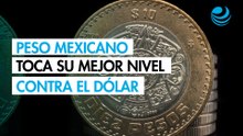 Peso se aprecia y busca bajar de 17.80 por dólar