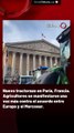 Nuevo tractorazo en París, Francia. Agricultores se manifestaron una vez más contra el acuerdo entre Europa y el Mercosur.