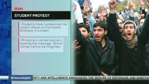 Iran | Student protest recent attack in Iranian Embassy in London