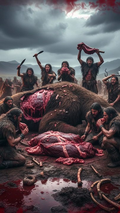 How Humans Ate Giants 🦴🔥The Day Humans Ate Elephants 🏹🦣