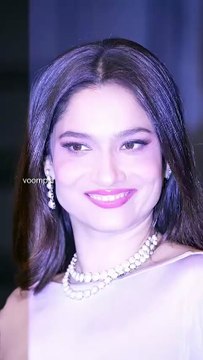 ankita lokhande and her hubby vicky jain pose for the cams at nupur sanon and stebin ben’s reception night