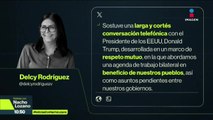 Donald Trump tuvo una llamada con la presidenta encargada de Venezuela, Delcy Rodríguez