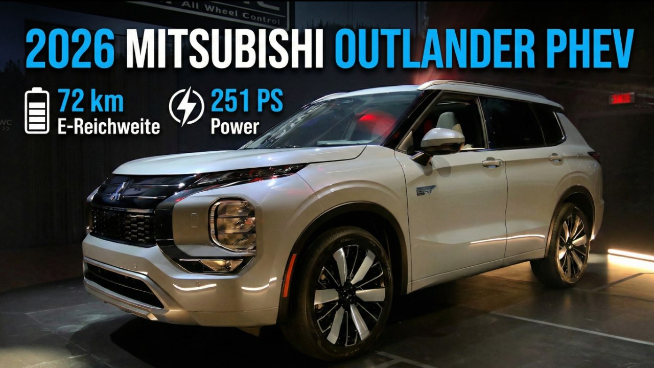 Innenraum, Akku, Verbrauch: 2026 Mitsubishi Outlander PHEV Check