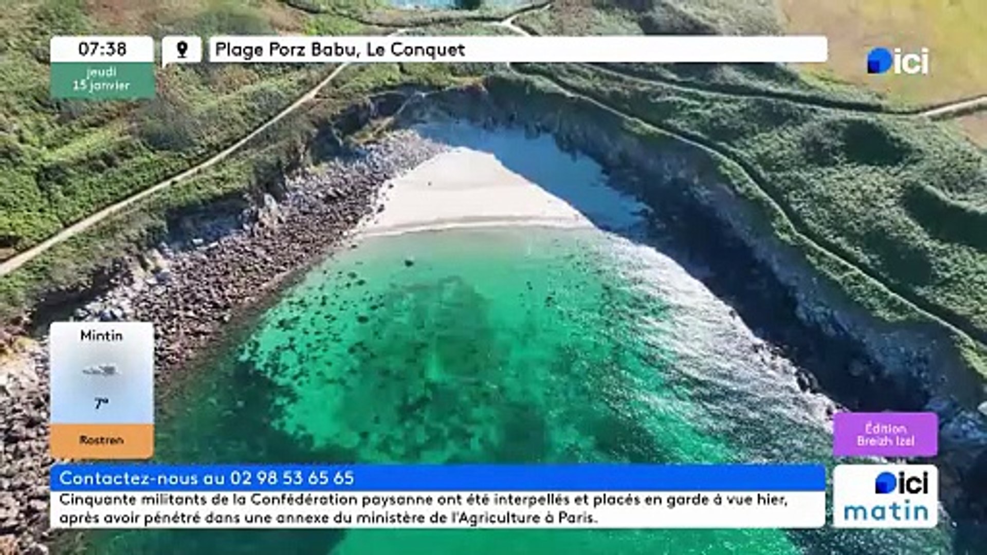 ⁣15/01/2026 - ici matin par  ici Breizh Izel en vidéo