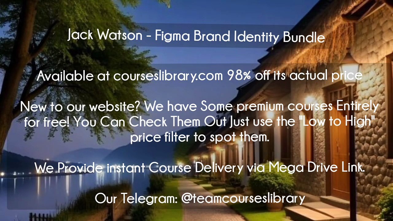(courseslibrary.com)Jack Watson - Figma Brand Identity Bundle