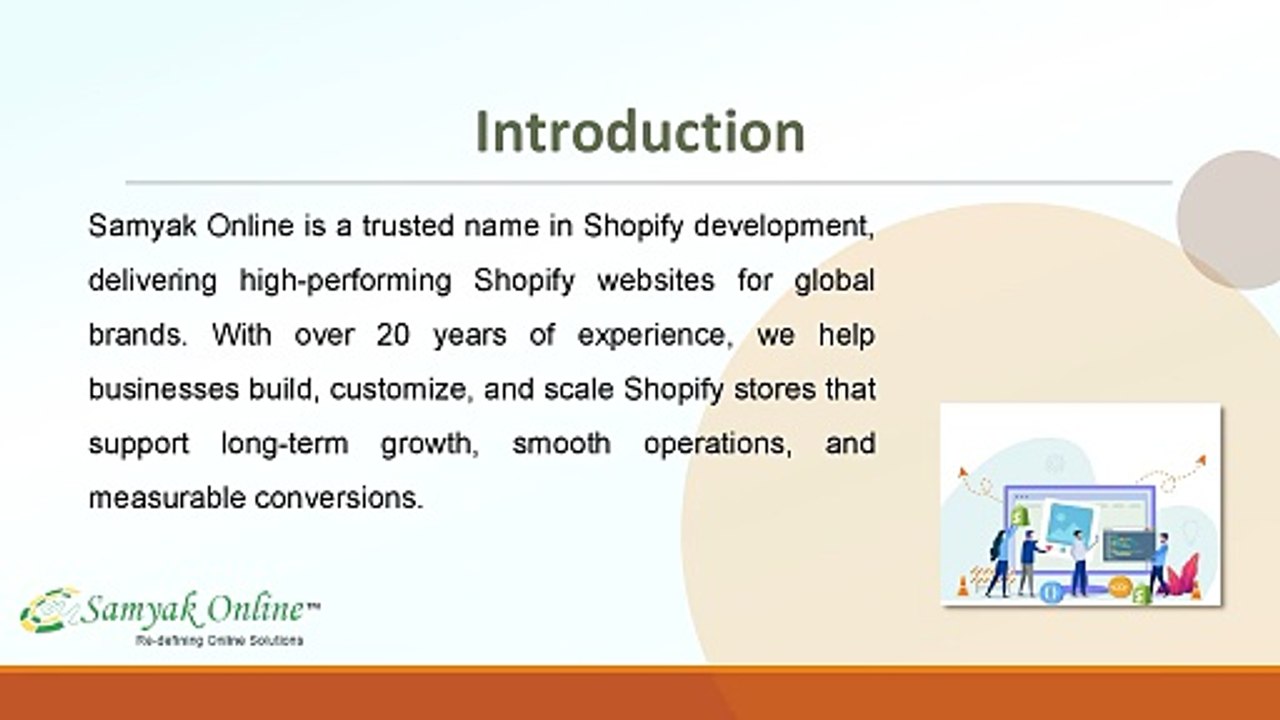 Scalable Shopify Development Solutions by Samyak Online