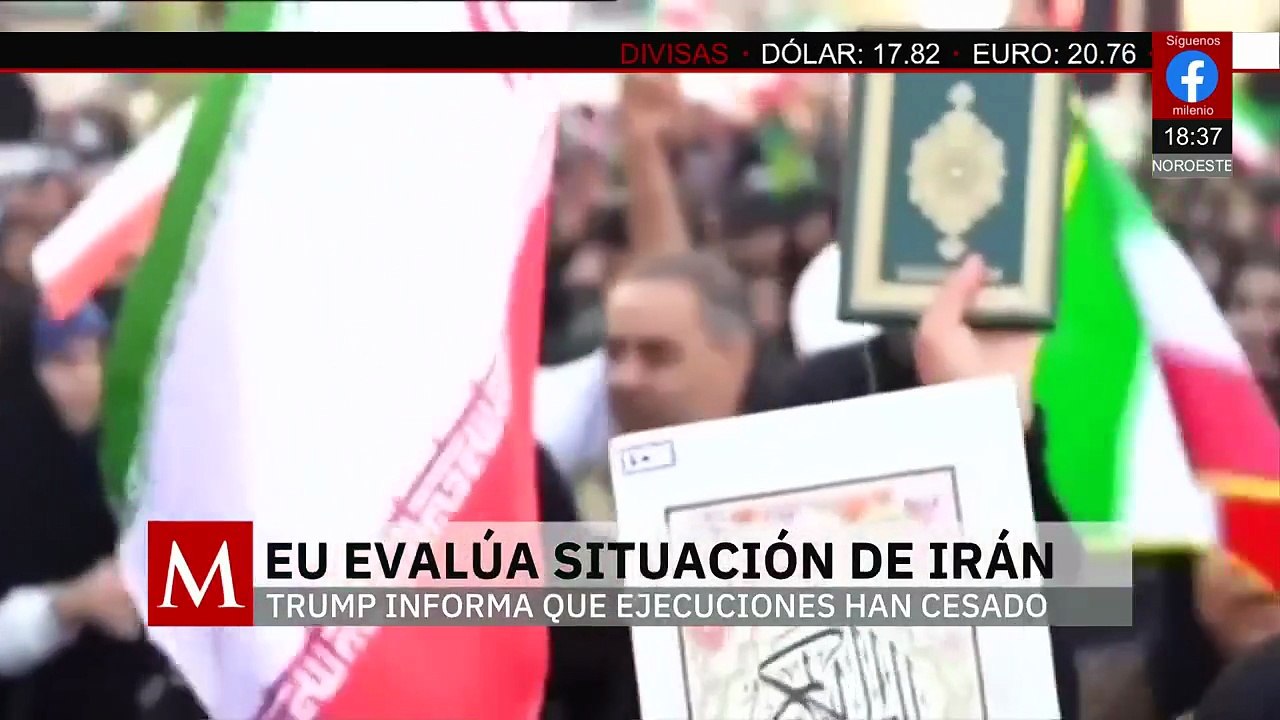 El gobierno de Estados Unidos evalúa la situación en Irán y no descarta una posible acción militar